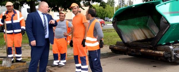 В Московском районе провели ямочный ремонт более 3,5 тыс. кв. м дорог