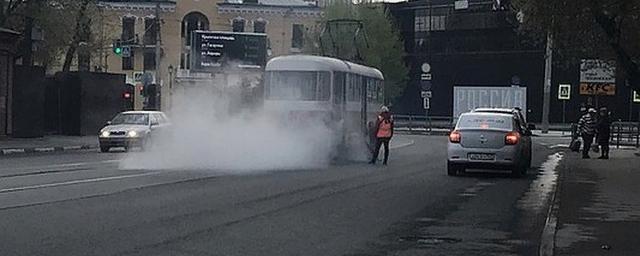 В Самаре горел трамвай с пассажирами