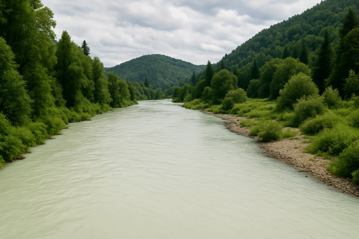 Река Липовка в Липецке вновь изменила цвет — прокуратура начала проверку