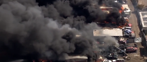 Major fire engulfs several buildings in the US state of Arizona