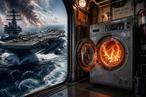 Погорелый авианосец США бежит с Ближнего Востока: стиральные машины оказались опаснее ракет