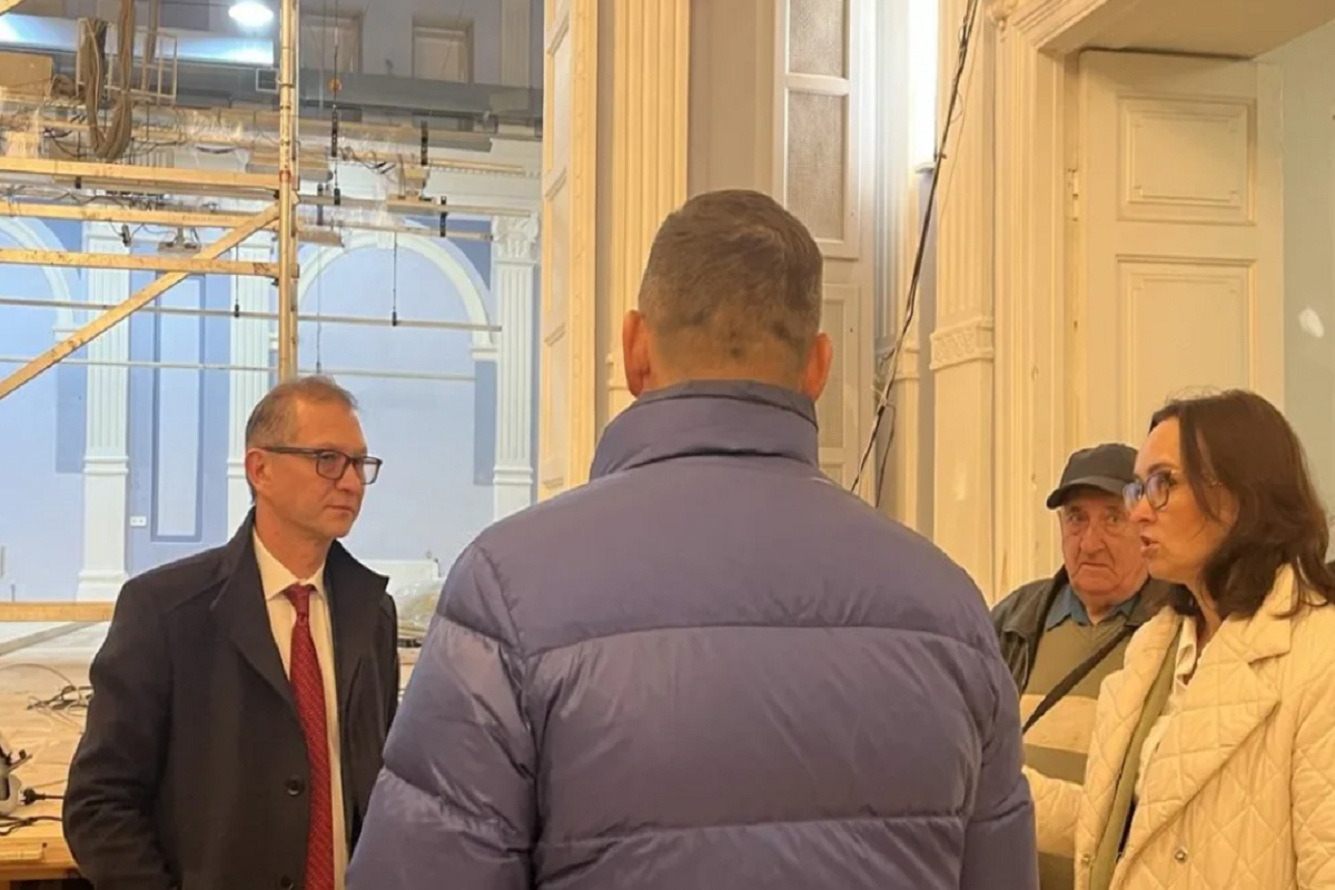 Капремонт Иркутской областной филармонии перешел на завершающую стадию