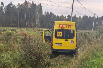 Попавший в аварию под Коломной школьный автобус в момент ДТП был без детей