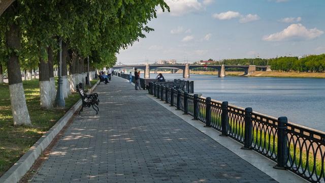 В Твери отремонтируют набережную в центре города