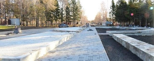 В Омске продолжают ремонтировать Советский парк