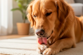 Врач объяснил, о чем говорит частое вылизывание лап собаками