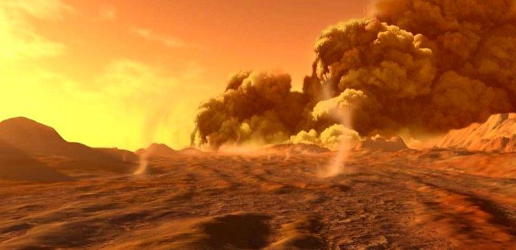 Ученые: На Марсе каждый год происходят опасные пылевые бури