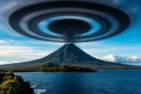 Спутник зафиксировал необычные атмосферные явления в Индийском океане