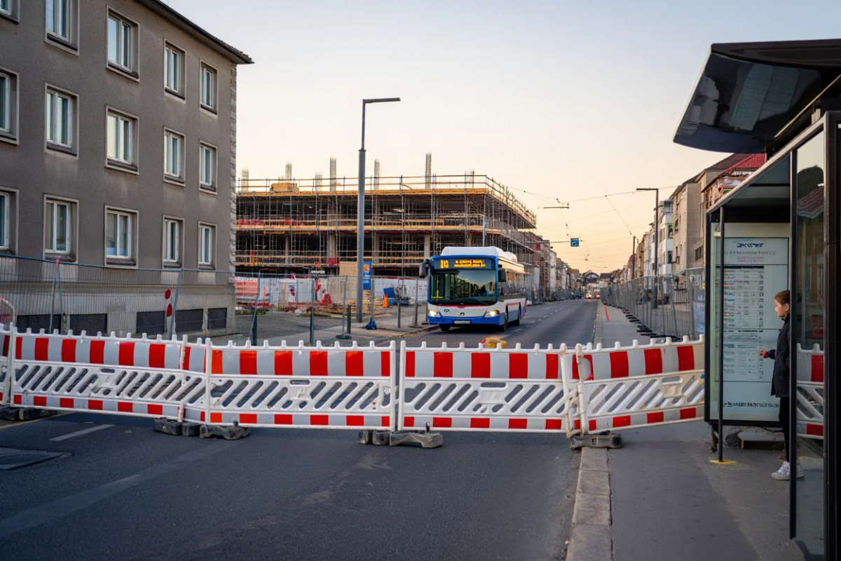 Автобусы в Нижнем Новгороде временно не доезжают до конечной из-за стройки