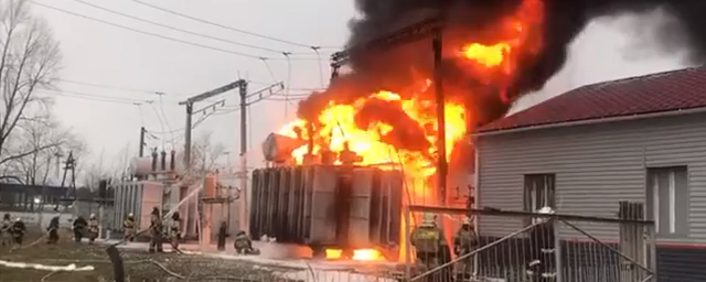На электроподстанции в Нижнем Новгороде произошел пожар