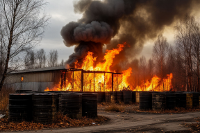 На складах рядом с ТЭЦ-1 в Красноярске прогремели взрывы