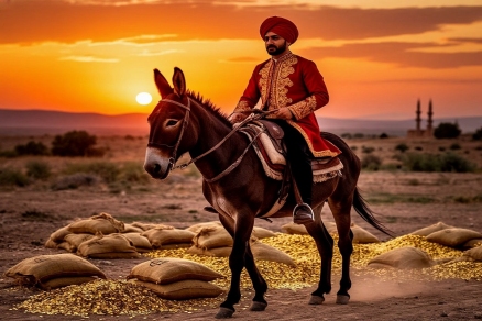 Пьяный турок на осле-пособнике угнал погрузчик с золотом