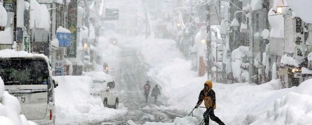 Жертвами сильных снегопадов в Японии стали восемь человек