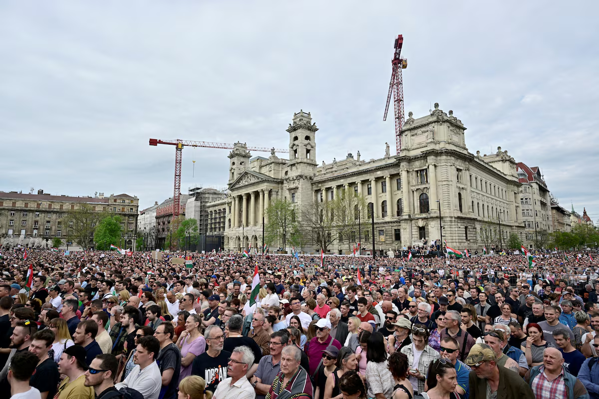 В Будапеште прошла многотысячная акция против Орбана