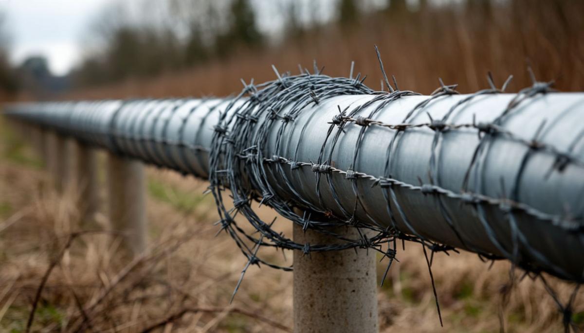 На Украине предложили использовать трубы с колючей проволокой для защиты от солдат РФ