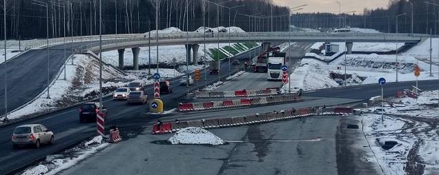 В Перми открыли движение по путепроводу над Восточным обходом близ ул. Цимлянской