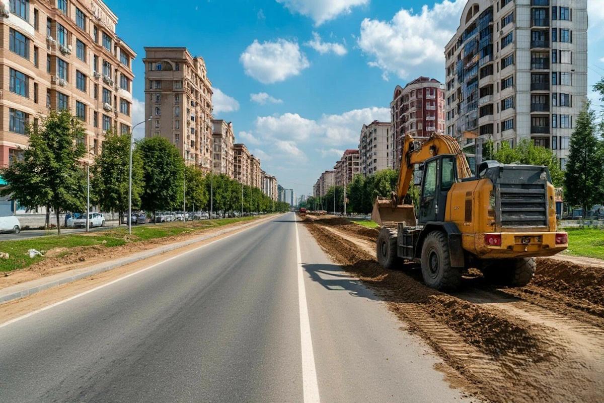 В Грозном обновляют дороги к памятным местам в преддверии Дня Победы