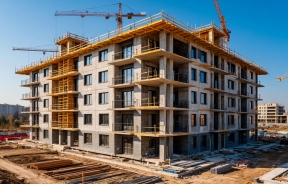 Рост строительных площадей наблюдался в большинстве крупных городов России