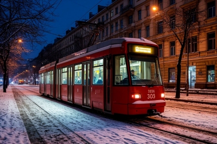 В Петербурге на новой трамвайной линии произошла авария через несколько часов после открытия