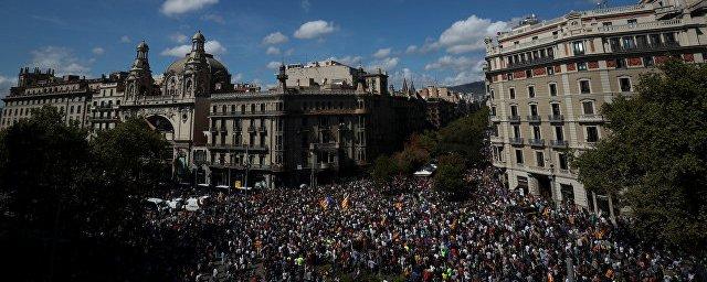Борцы за независимость Каталонии призвали к массовым митингам