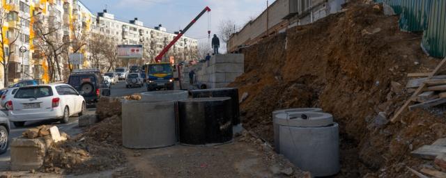 Ремонт подпорной стены на ул. Котельникова подходит к концу