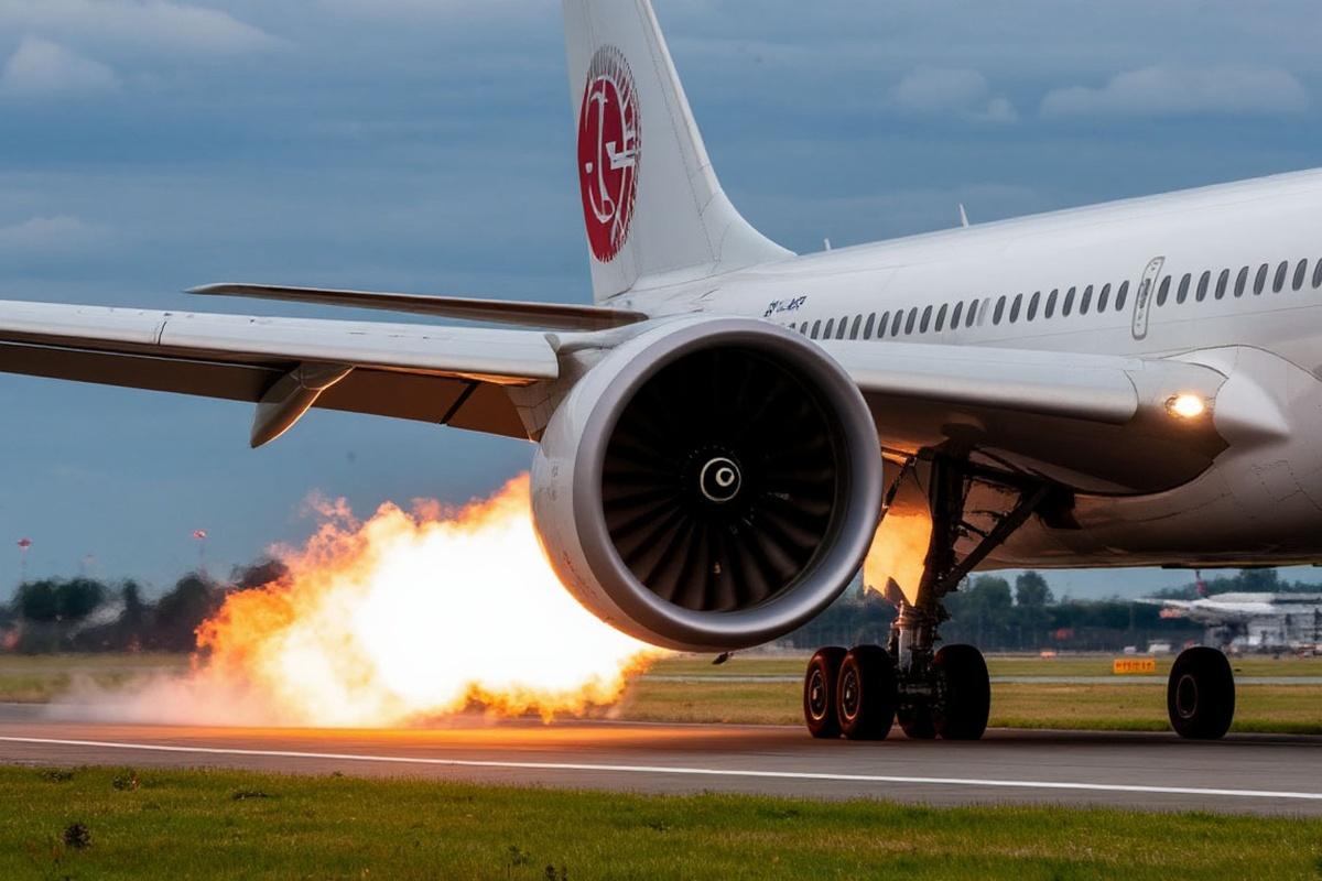 В Шереметьево экстренно сел самолет Boeing после возгорания двигателя
