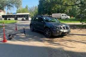В Великом Новгороде произошло ДТП с участием электросамокатчика