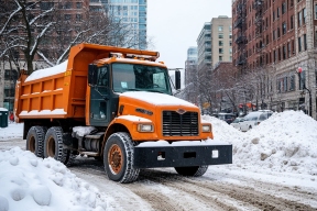 В ночь на 29 января Ижевск чистили от снега 120 дворников и 189 спецмашин