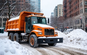 В ночь на 29 января Ижевск чистили от снега 120 дворников и 189 спецмашин