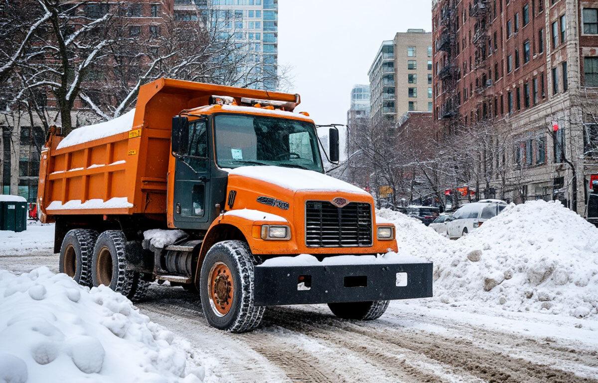 В ночь на 29 января Ижевск чистили от снега 120 дворников и 189 спецмашин