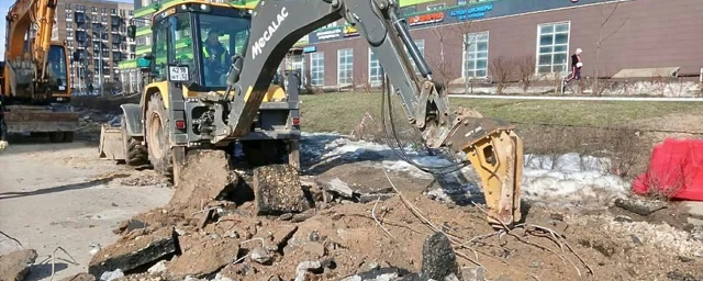 В Красногорске приступили к демонтажу старого покрытия на месте строительства тоннеля