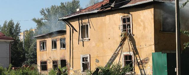 В Самаре в районе ТЦ «Вива Лэнд» произошел пожар