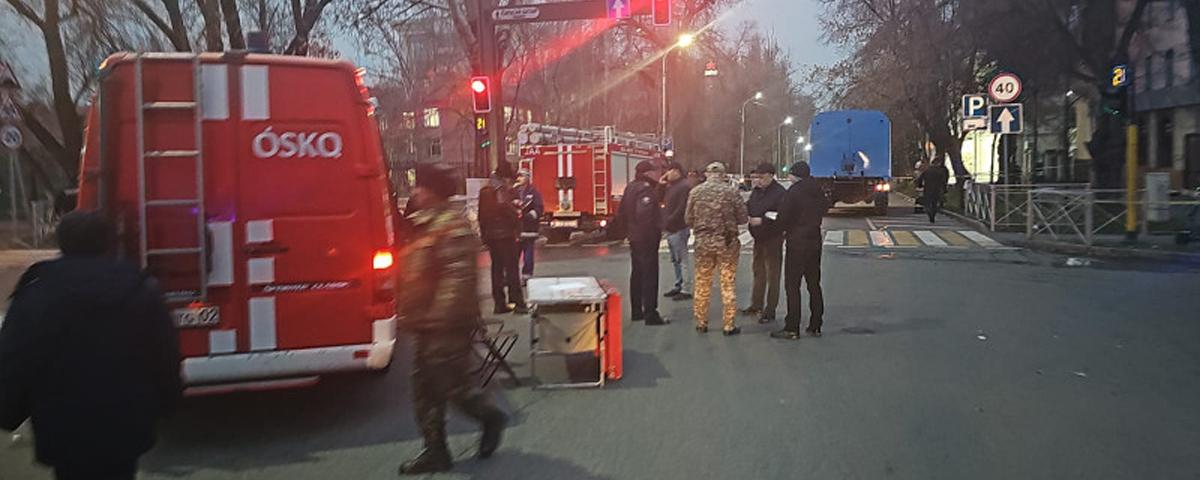 Thirteen people died in a fire in a hostel in Almaty