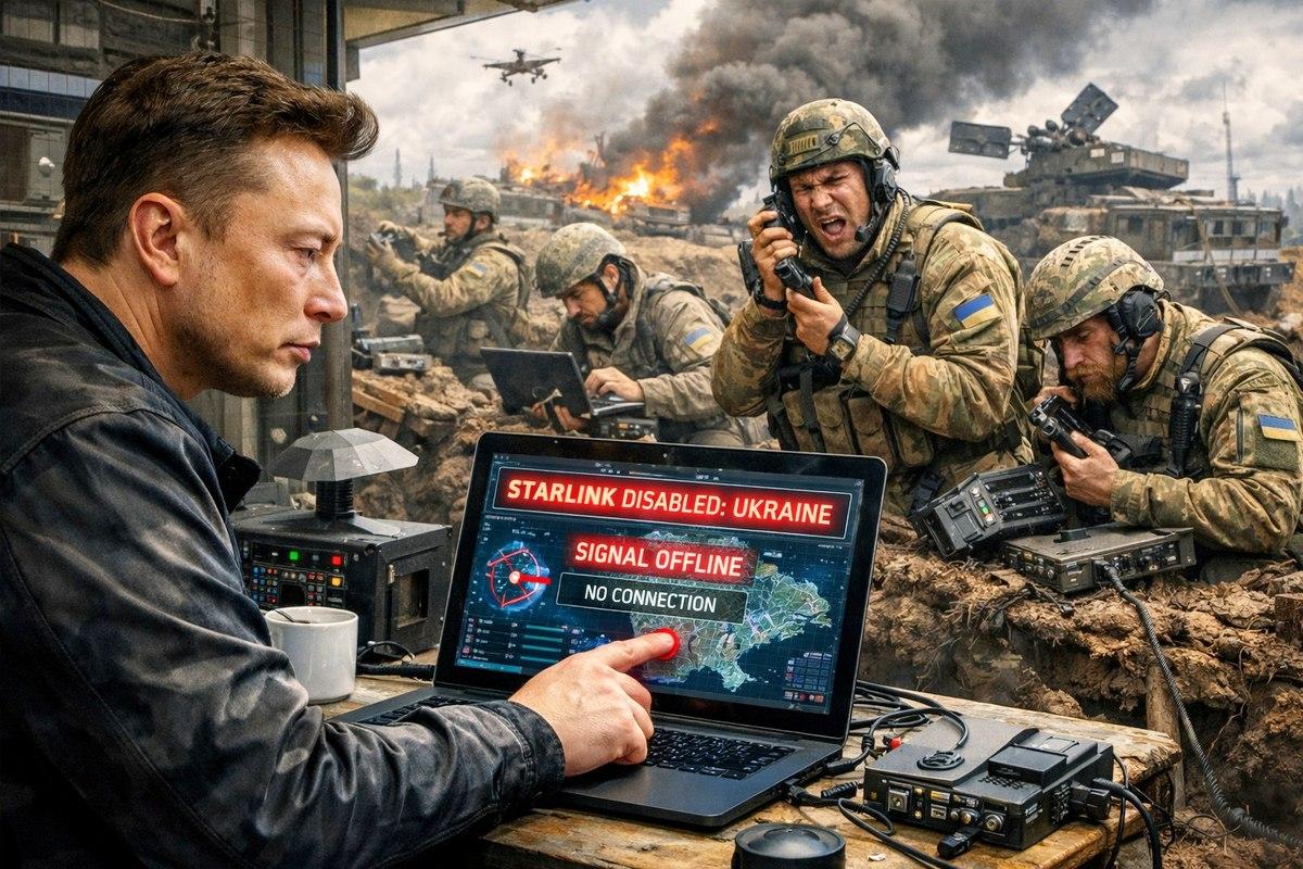 Starlink — всё. Маск отключает спутниковую связь на Украине. Что ждёт ВСУ?