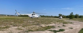 В Саратовской области вертолёт санавиации доставил в городскую больницу тяжелобольного пациента