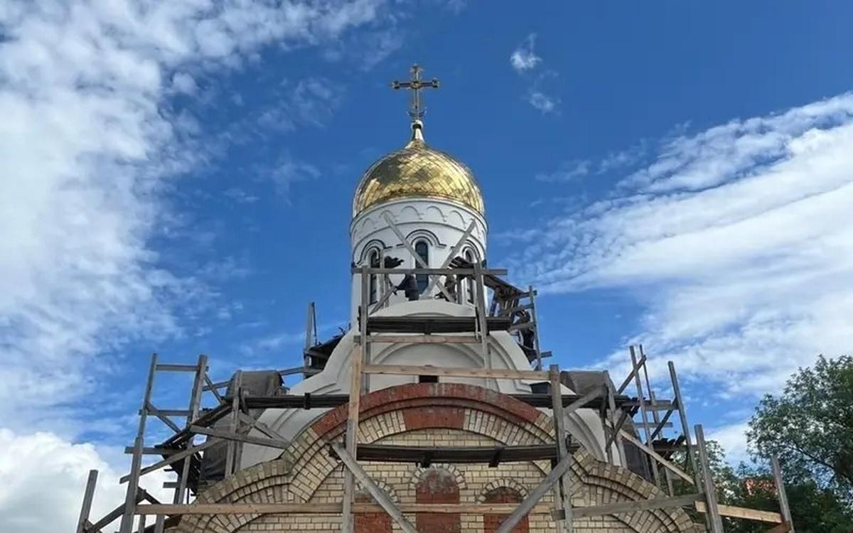 В Саранске строительство Спасского храма-часовни приобретает окончательный вид