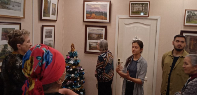 В ашукинской библиотеке открылась выставка «Дыхание акварели»