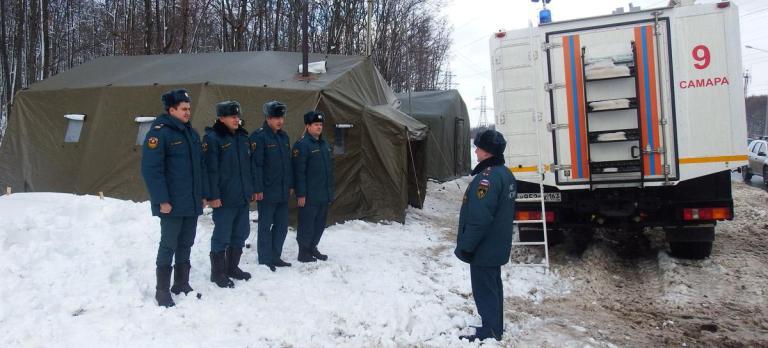 На трассах Самарской области заработали пункты обогрева