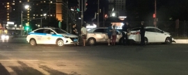 В Рязани у автовокзала столкнулись две иномарки