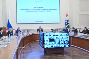 Губернатор Андрей Травников обсудил с членами оперативного штаба по устойчивому развитию региональной экономики контроль динамики цен