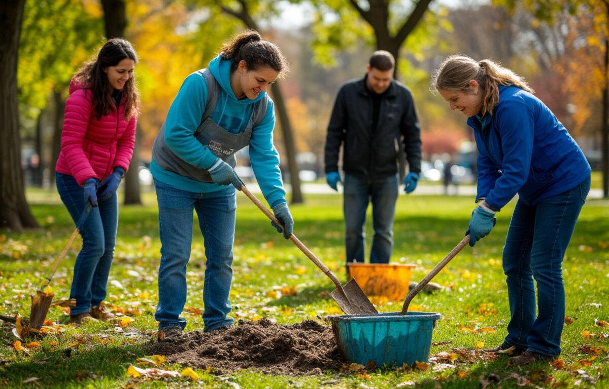 В городском округе Пушкинский прошел осенний субботник
