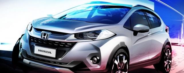 Honda опубликовала изображение компактного кроссовера WR-V