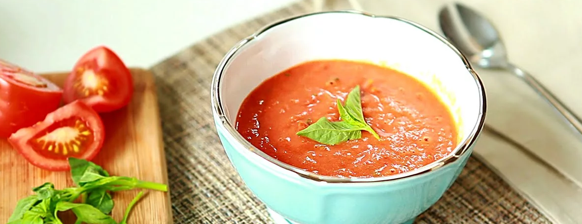 Рецепт томатного супа из запеченных овощей