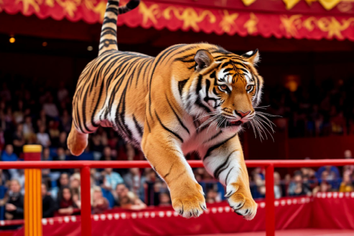 Тигр прорвался к зрителям в передвижном цирке Ростова-на-Дону
