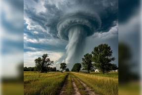 В районе Газипаша в Анталье было зафиксировано торнадо
