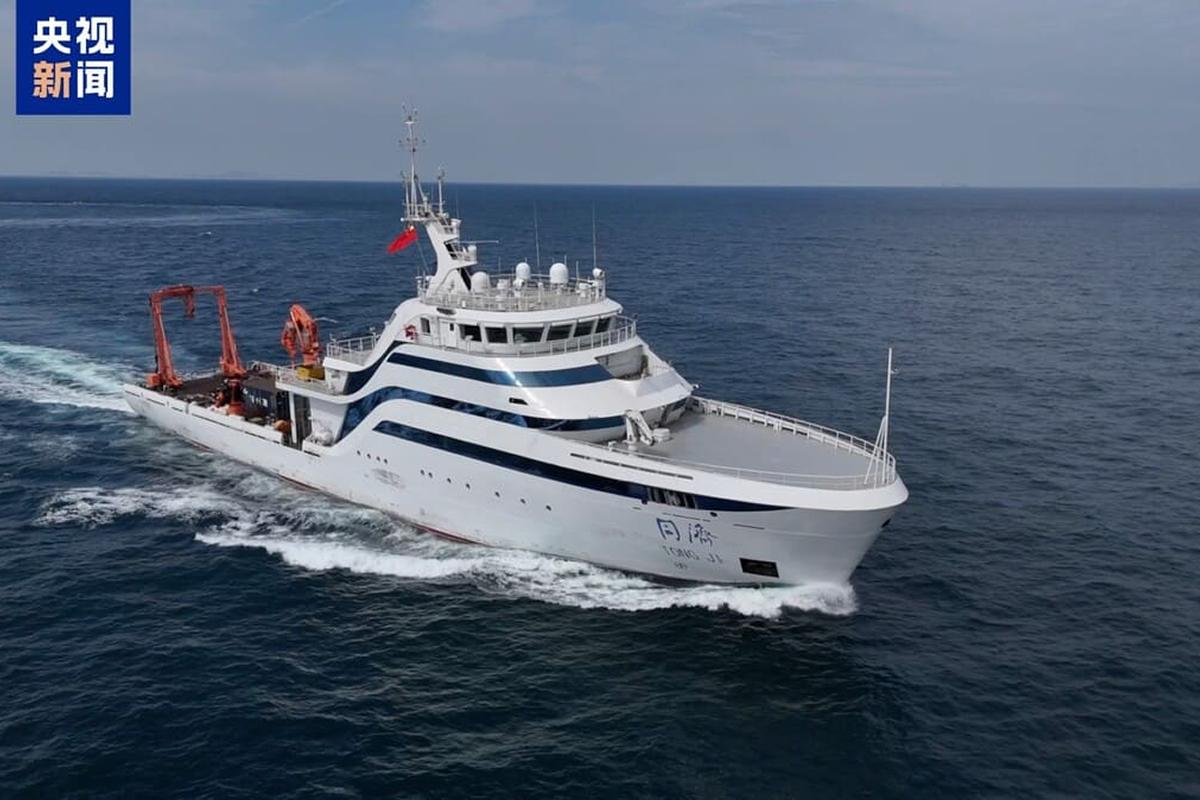 Китай представил новый корабль «Тунцзи» для научных исследований океана
