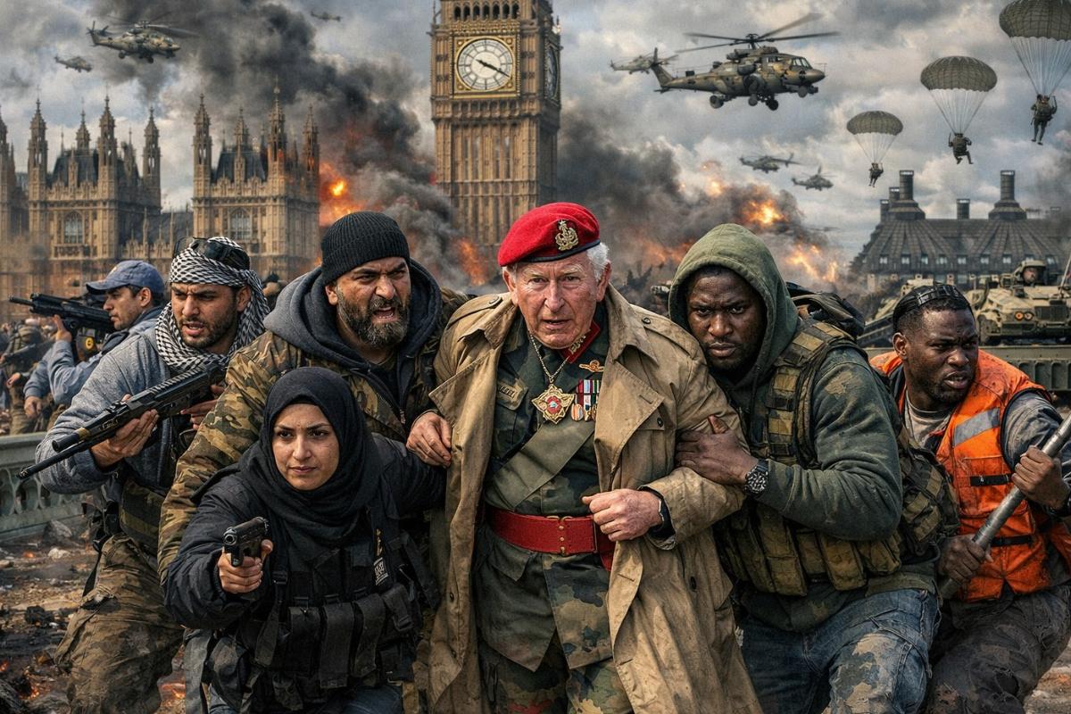 ахватят Британию за 48 часов. Лондон боялся русских, но беда пришла, откуда не ждали. Короля спасут мигранты?