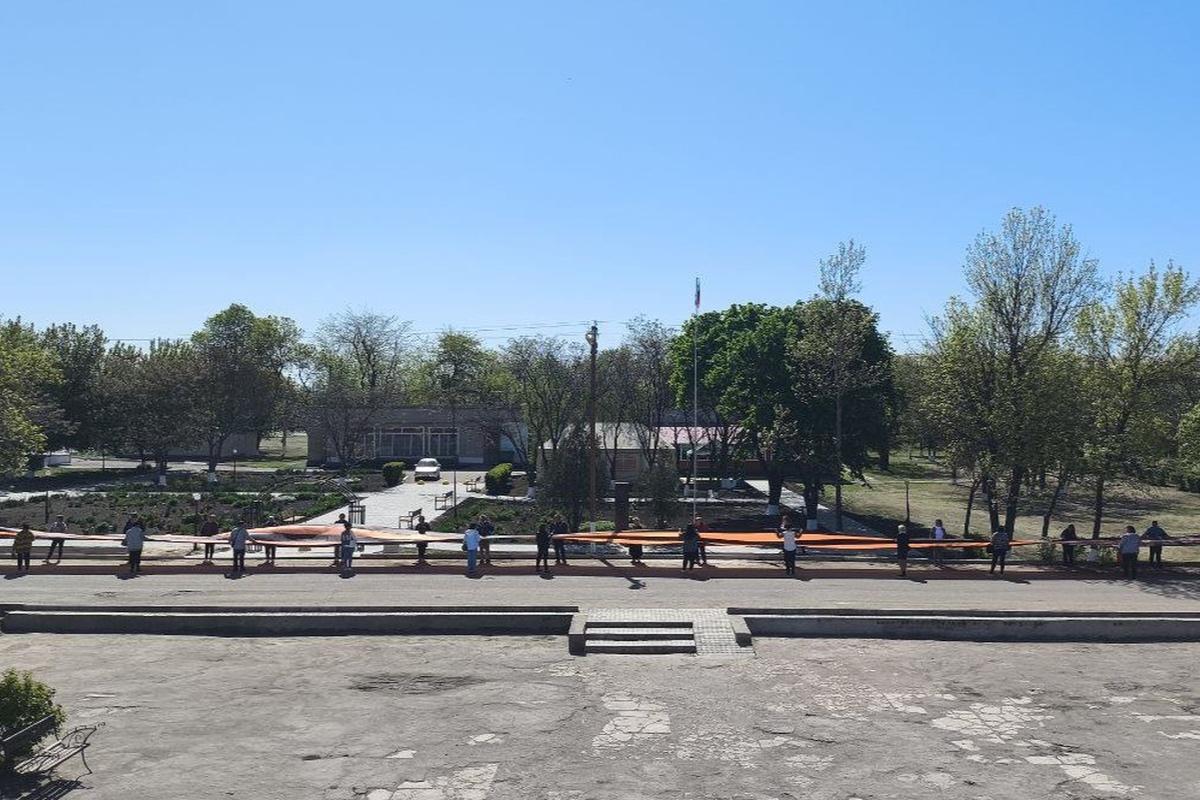 В Алешкинском округе прошла акция «Георгиевская ленточка»