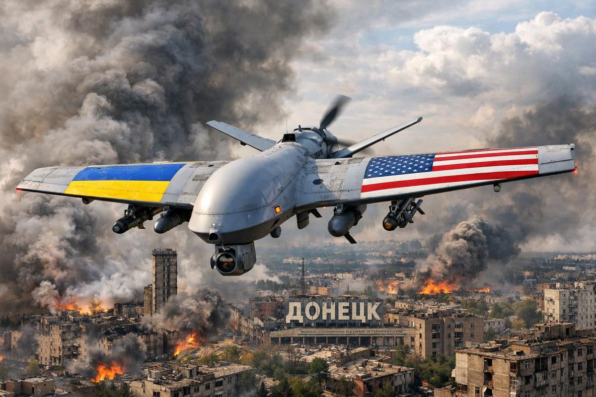 «Шершни» над Донбассом: террористы ВСУ атаковали Донецк, применив уникальный американский БПЛА