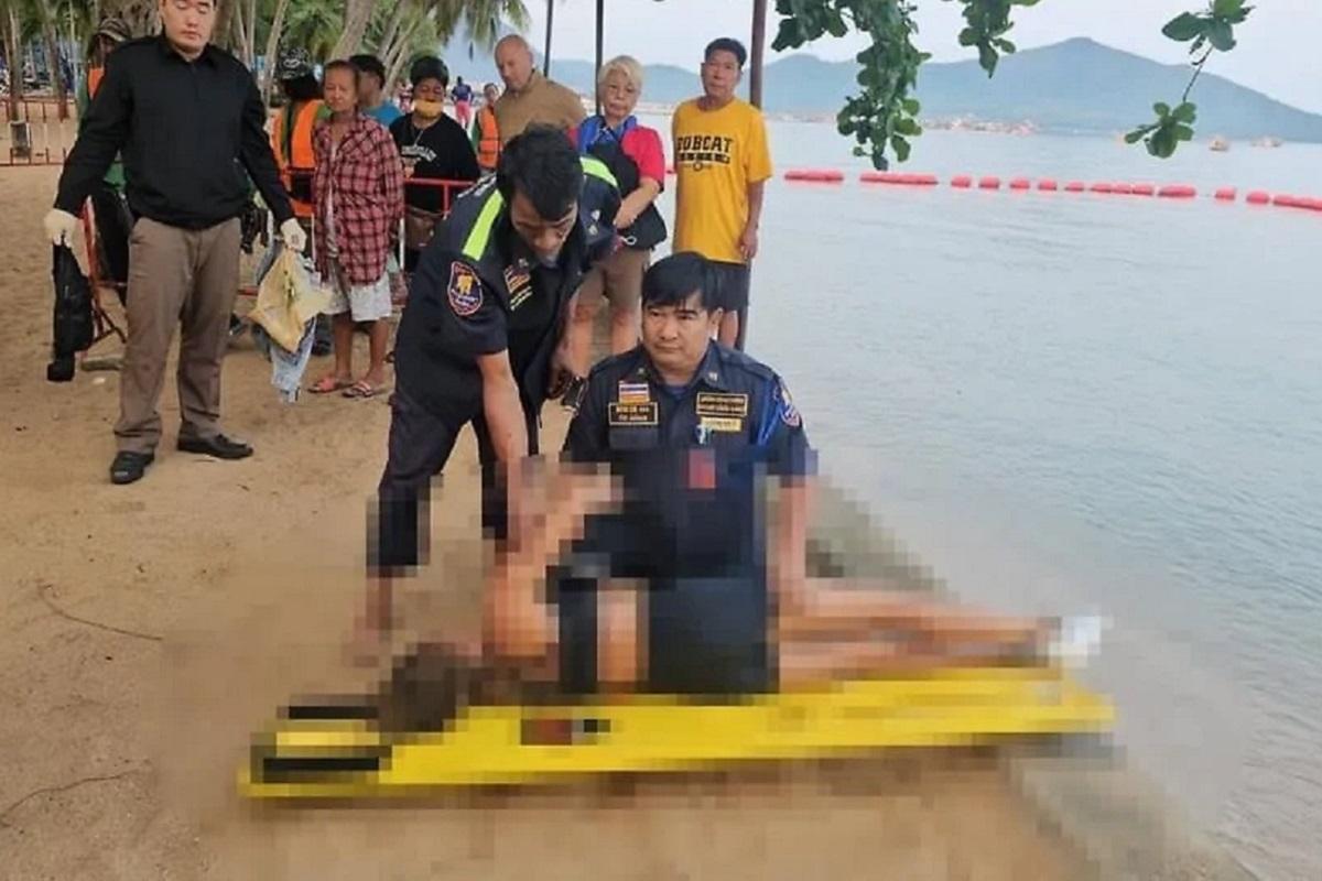 Breathless body of a Russian tourist was found on a beach in Thailand with traces of blood from her nose and bruised knees